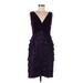 Adrianna Papell Cocktail Dress: Purple Dresses - Women's Size 8