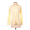 Ralph Lauren Long Sleeve Button Down Shirt: Yellow Tops - Women's Size 4