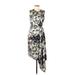 Adam Lippes Collective Casual Dress - High/Low: Black Floral Dresses - Women's Size 6