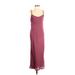 West Of Melrose Casual Dress - Maxi: Burgundy Solid Dresses - Women's Size X-Small