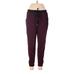 Divided by H&M Sweatpants - High Rise: Burgundy Activewear - Women's Size Medium