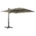 Clihome 10*10ft Cantilever Umbrella Rectangular Crank Market Umbrella
