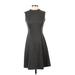 Donna Morgan Casual Dress - Sheath: Gray Marled Dresses - Women's Size 2