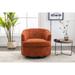 Swivel Barrel Chair, Comfy Round Accent Sofa Chair for Living Room, 360 Degree Swivel Barrel Club Chair, Leisure Arm Chair