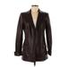 Calvin Klein Faux Leather Jacket: Burgundy Jackets & Outerwear - Women's Size 6