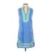 Sail to Sable Casual Dress - Shift: Blue Dresses - Women's Size X-Small