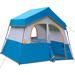 HIGEMZ Portable Family Camping 6 Person Tent | 120 H x 96 W x 76 D in | Wayfair YJSKU-130