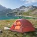 HIGEMZ 3-person camping dome tent, easy to set up, suitable for outdoor hiking on the beach, Dark Green, Polyester | Wayfair YJSKU-099