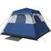 HIGEMZ Instant cabin tent, 4 person camping tent w/ carry bag for family camping & hiking, Bule, Steel | 96 H x 96 W x 59 D in | Wayfair YJSKU-116