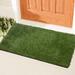 Ottomanson Grass Waterproof Indoor/Outdoor Artificial Grass Turf Rugs & Rolls Customized Size For Balcony, Patios | 1.1 H x 48 W x 78 D in | Wayfair