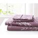 Charlton Home® Kumail Floral Microfiber Sheet Set Polyester in Indigo | Queen | Wayfair 807E314AB7A34CE28641538120418EF7