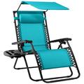 Arlmont & Co. Danny-Jay Reclining Zero Gravity Chair w/ Cushion Metal in Blue | Wayfair C982B5DB4B9A47028F6A5431F5F4FEAC