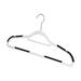 Dotted Line™ Carli Plastic Non-Slip Standard Hanger for Dress/Shirt/Sweater Plastic in White | 9.44 H x 17.71 W x 0.19 D in | Wayfair