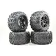 Pre-Glued 4pcs 1/8 Monster Truck Wheels&Tire Set Tyre For HPI T-MAXX 3.8 SAVAGE REVO Traxxas E-MAXX