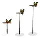 Parrot Perch Acrylic Stand Bird Cage Perch Accessories Height Adjustable Standing Rack For Parakeets