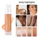 4 Colors Shimmer Spray Highlighter Illuminator Face Contouring Brighten Body Bronzer Glitter Liquid