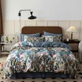 Vibrant Tropical Leaves Duvet Cover set Twin Double Queen King 600TC Egyptian Cotton Soft Bedding