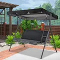 150CM 3 Seater Garden Swing Cushion 5 Colors Waterproof Dustproof Chair Replacement Canopy Spare