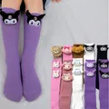 Cute Children Girls Jk College Style Lolita Knee Long Socks Anime Kuromi Melody Cinnamorol Knee High