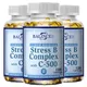 Vitamin B Complex Vitamin C - Immune Health Energy and Nervous System Function - Non-GMO