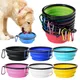 1000ML Collapsible Pet Silicone Dog Food Water Bowl Outdoor Camping Travel Portable Folding Pet Bowl