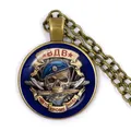 Russian Airborne Forcesо зду́шно-деса́нтныевойска́ ВДВ VDV 25mm Glass Dome Pendant Necklace Women