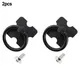 2/4/10pcs Household Furniture Handles Drawer Knobs Pulls Black/silver Round Single Hole Accessories