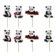 Big Panda Chinese national treasure Animal Cake Toppers Panda Cupcake and Toothpick Kids Birthday