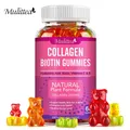 Mulittea Collagen Gummies with Biotin for Hair Growth Skin Care Brighten skin VitaminC Dietary