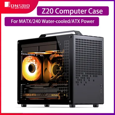 JONSBO Z20 MATX Computer Case Portable Mini ATX PC Case For MATX/240 Water Cooling Desktop Chassis