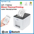 Xprinter 2-in-1 Label Receipt Printer 80mm Bluetooth/USB Printer for Windows/Android XP-T361U