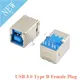 2pcs USB 3.0 Type B Female Plug jack USB-B Right Angle AF Socket Printer Connector Terminal BF/90