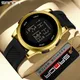 SANDA Men Outdoor Sports Chronograph Watch HD LED Luminous Waterproof Clock 2024 New Multifunctional