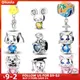 Genuine S925 Sterling Silver Zircon Series Kittens Puppies Charm Fit Pandora Bracelet DIY Beads