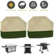 Outdoor 210D BBQ Cover Dust Waterproof Furniture Protective Cover Garden Barbecue Rack Grill Cover