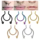 1pcs Nasal Septum Fake Septum Piering Nose Rings Piercing Jewelry Stainless Steel Body Jewelry