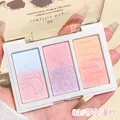 3 Colors Blush Powder Palette Face Blusher Highlighter Contour Makeup Palette Blue Face Brighten