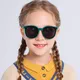 3-12 Years Kids Polarized Sunglasses Boy Girls Soft TPEE Square Frame Cat Eye Design Child Fashion