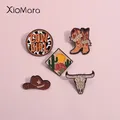 Épingles en émail personnalisées pour filles épingles de cow-boy broche de bottes de cow-boy