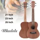 21 / 23 / 26 zoll Konzert Ukulele Hawaiian Gitarre Vier String Gitarre Mahagoni Holz Ukulele als