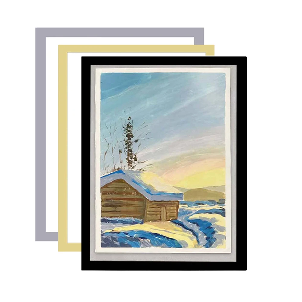 Magnetischer Fotorahmen A4/A5/A6 Bilderrahmen Posterabdeckung Rahmen Gold/Silber/Schwarz Display Rack Aufhänger für Wanddekoration wiederverwendbar Image