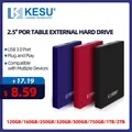 KESU-Disque dur externe HDD portable 320 Go/500 Go/750 Go/1 To 2.5 pouces stockage USB pour PC