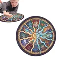 Puzzle terre arc-en-ciel 100 pièces/ensemble Puzzle rond Puzzle de l'espace papier pour adultes