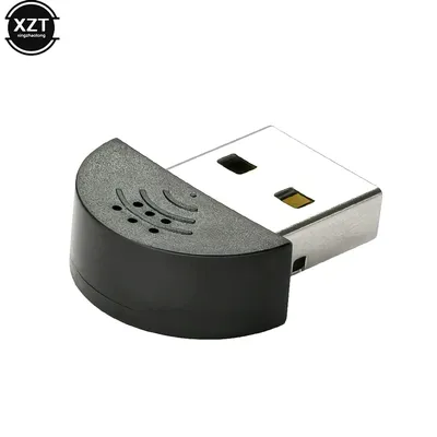 Super Mini USB 2 0 Mikrofon MIC Audio Adapter Tragbare Studio Speech Fahrer Kostenloser für