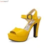 Peep-Toe-Sandalen für Damen zum Gehen, Damen-Super-High-Heels-Schuhe, 2022, Sommer, neu, prägnant, große Größe 47, 48, 49 50, Lederschuhe