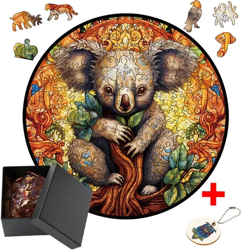 Koala Holz puzzles DIY Handwerk pädagogisches Geschenk für Kinder 3D Tier Puzzle für Hölle