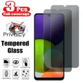 3Pcs vetro temperato Anti spia per Samsung Galaxy A15 A25 A05 A05S A35 A55 A14 A24 A34 A54 5G