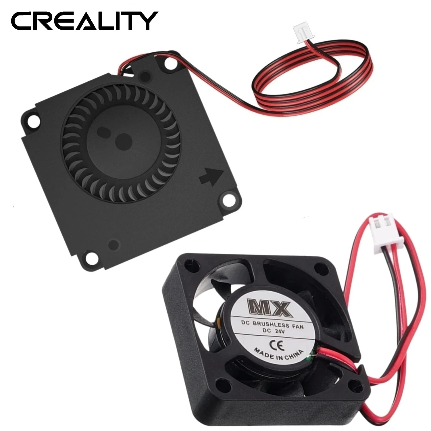 CREALITY Original 4010 Lüfter DC 24 V Extruder-Hot-End-Lüfter und Turbolüfter, Gebläse und Axiallüfter für Ender 3/Ender 3 Pro 3D-Druck Image