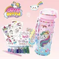 Bouteille d'eau en diamant faite à la main pour filles autocollant licorne tasse à eau en diamant