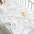 Couverture pour bébé et nouveau-né couverture polaire douce et thermique ensemble de literie